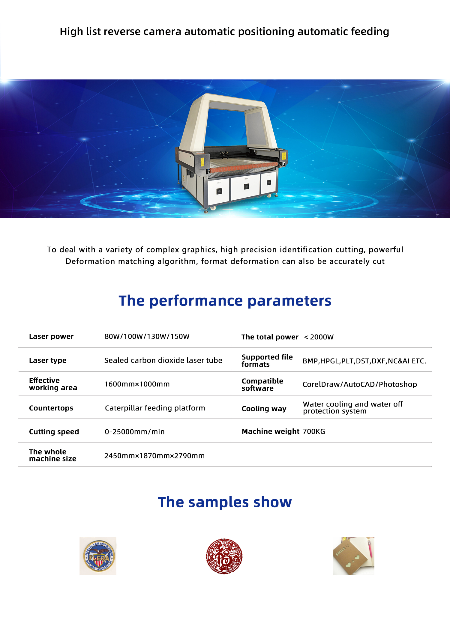 ZY1610 Large vision laser cutting machine(图1)